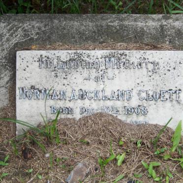 CLOETE Norman Auckland 1908-19??