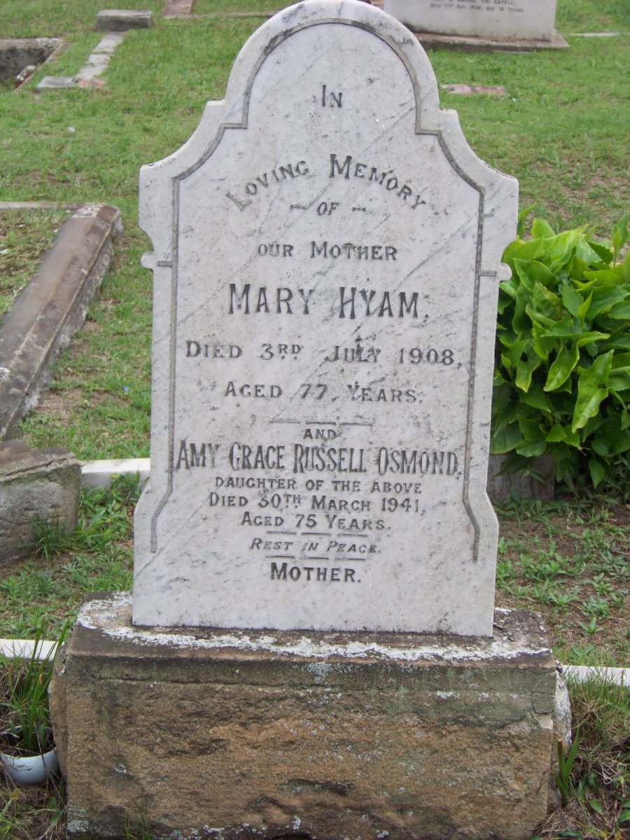 HYAM Mary -1908 :: OSMOND Amy Grace Russell -1941