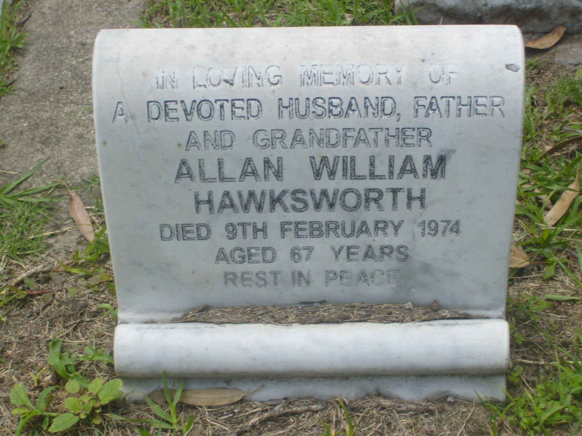 HAWKSWORTH Allan William -1974