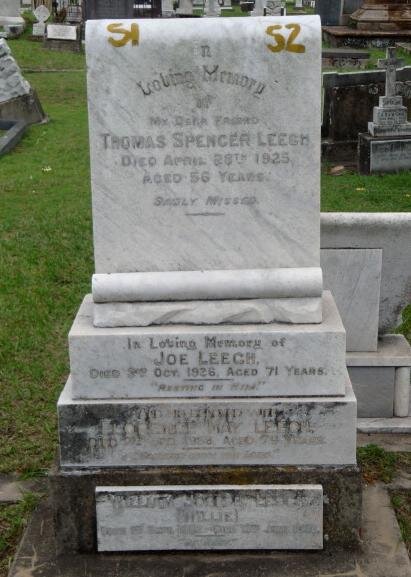 LEECH Thomas Spencer -1925 :: LEECH Joe -1936 :: LEECH ? May :: LEECH Willie ?