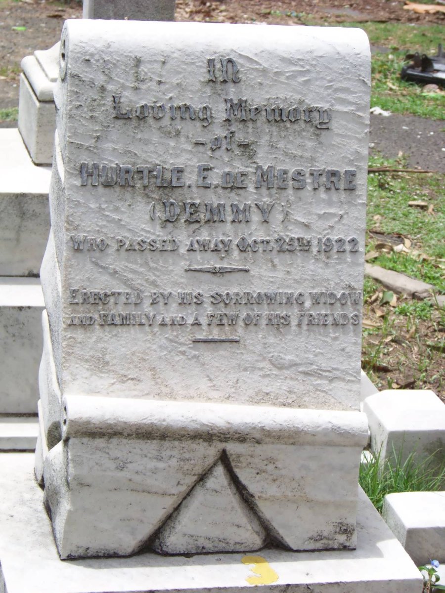 MESTRE Hurtle E., de -1922