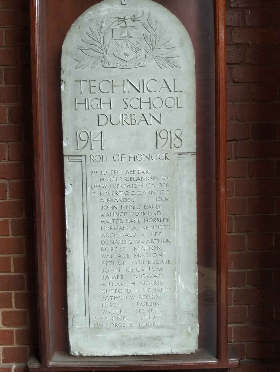 01. Durban Technical High School 1914-1918