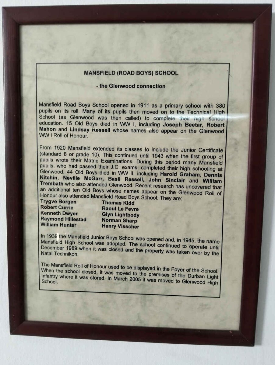 06. Mansfield School - the Glenwood connection