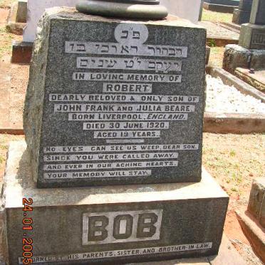 BEARE Robert -1920