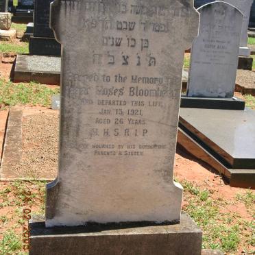 BLOOMBERG Isaac Moses -1921
