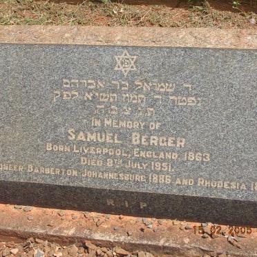 BERGER Samuel 1863-1951
