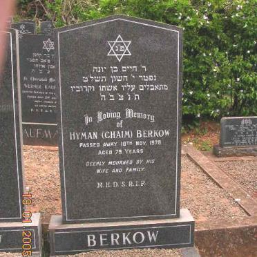 BERKOW Hyman -1978