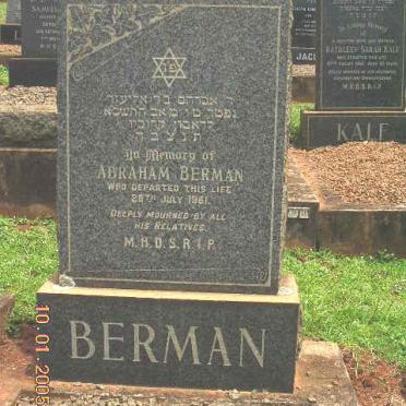 BERMAN Abraham -1961