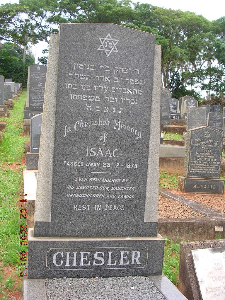CHESLER Isaac -1975
