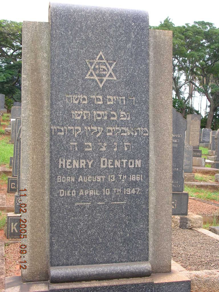 DENTON Henry 1861-1947