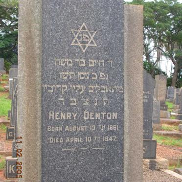 DENTON Henry 1861-1947