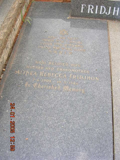 FRIDJHON Althea Rebecca 1908-198?