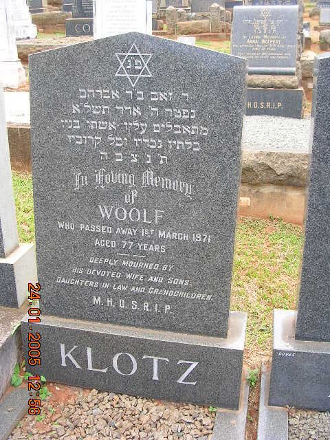 KLOTZ Woolf -1971