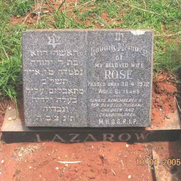 LAZAROW Rose -1972