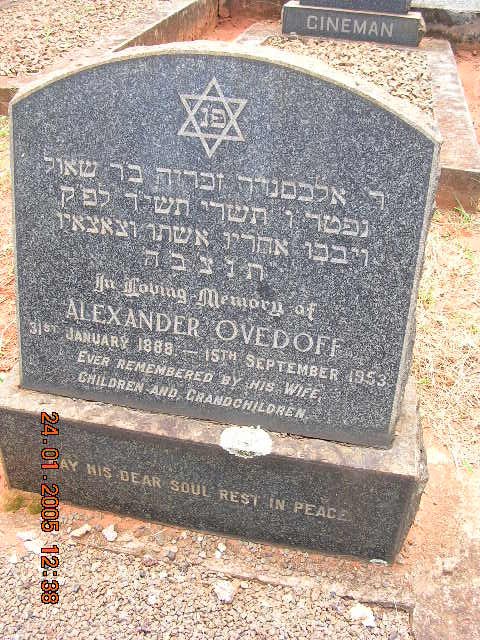 OVEDOFF Alexander 1888-1953