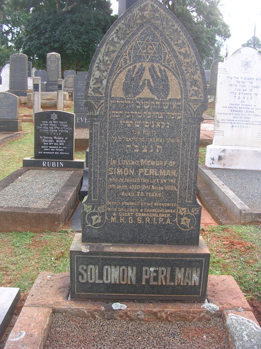 PERLMAN Simon -193?