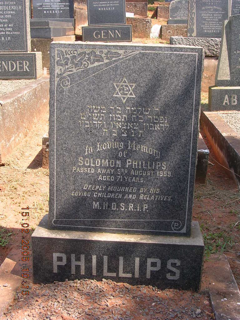 PHILLIPS Solomon -1959