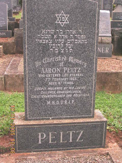 PELTZ Aaron -1965