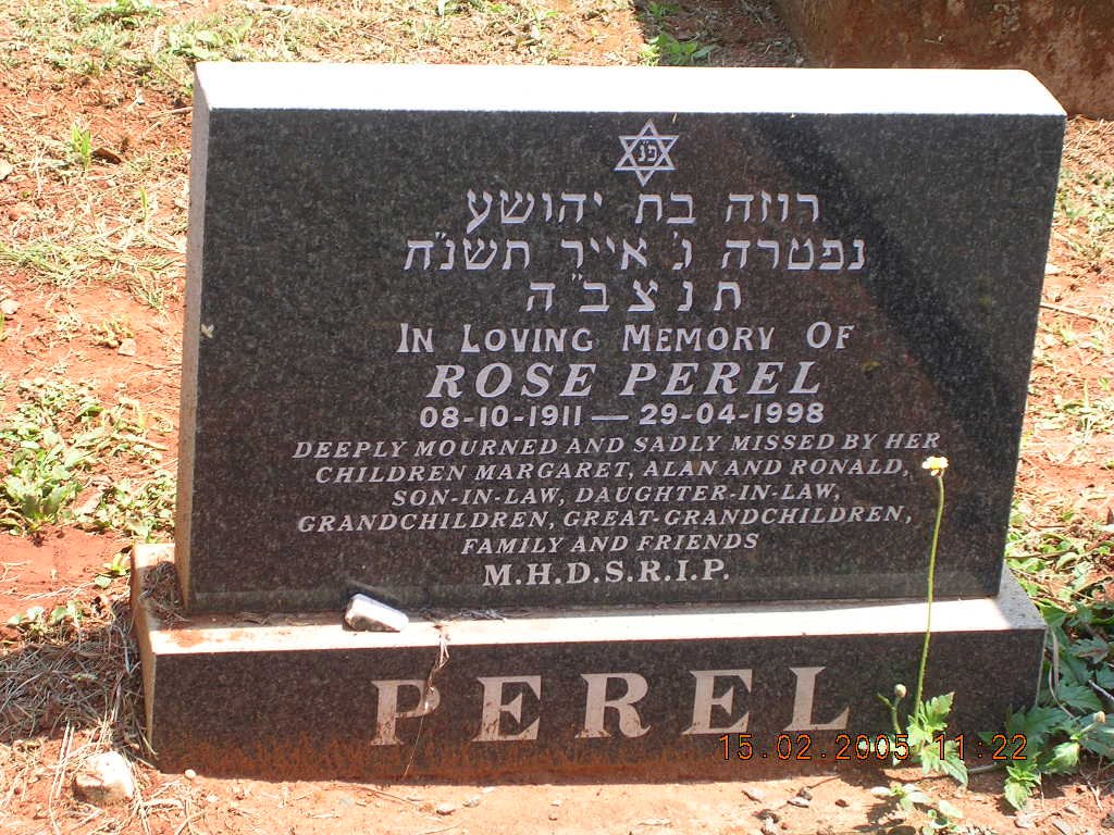 PEREL Rose 1911-1998