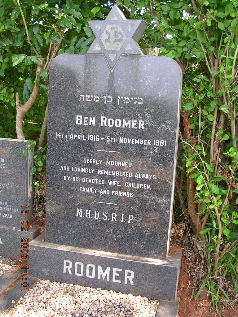 ROOMER Ben 1916-1981