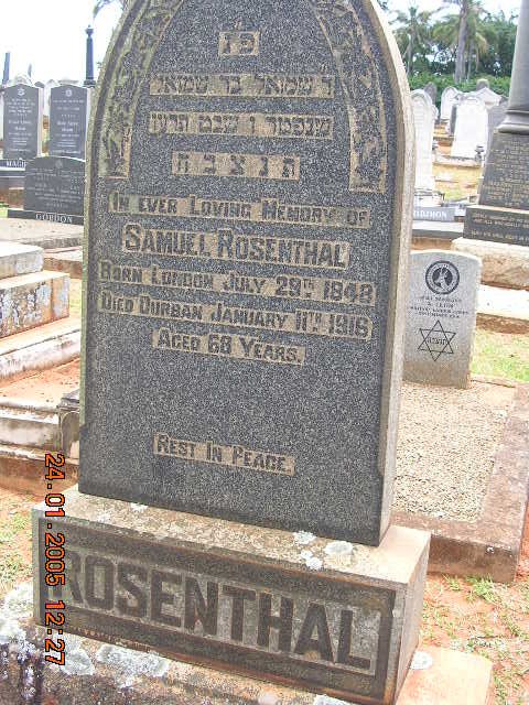 ROSENTHAL Samuel 1848-1916