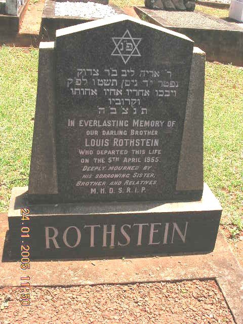 ROTHSTEIN Louis -1955