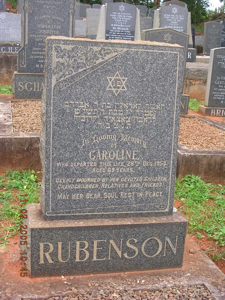 RUBENSON Caroline -1958