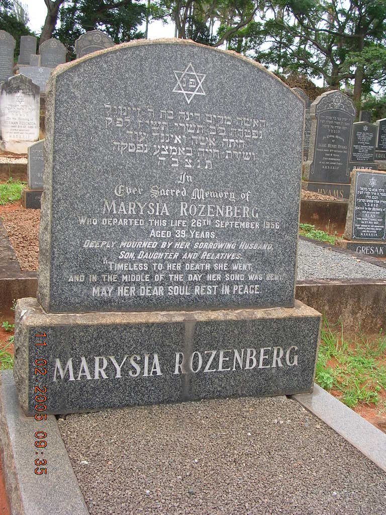 ROZENBERG Marysia -1956