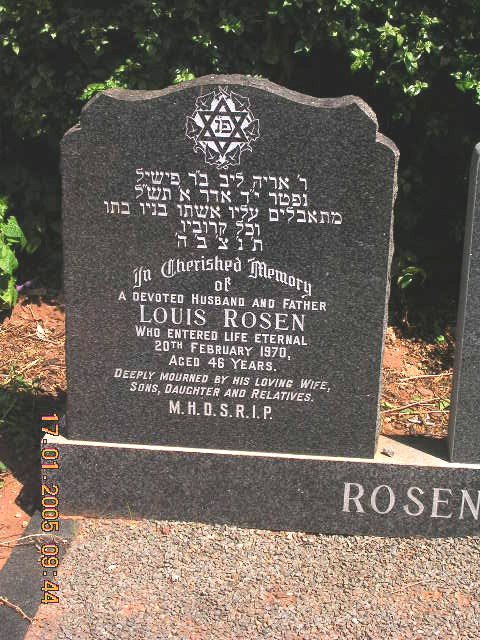 ROSEN Louis -1970