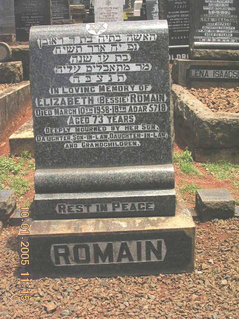 ROMAIN Elizabeth -1958