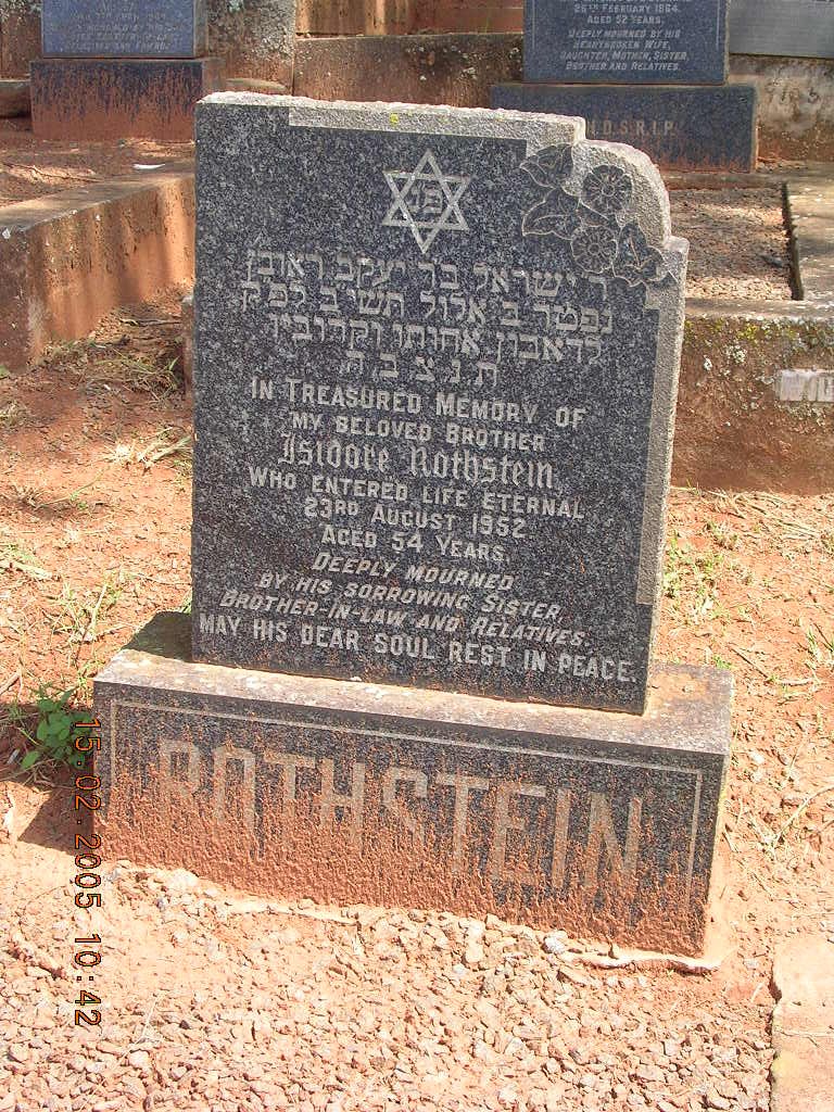 ROTHSTEIN Isidore -1952