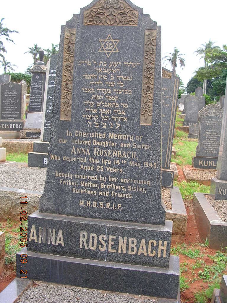 ROSENBACH Anna -1945