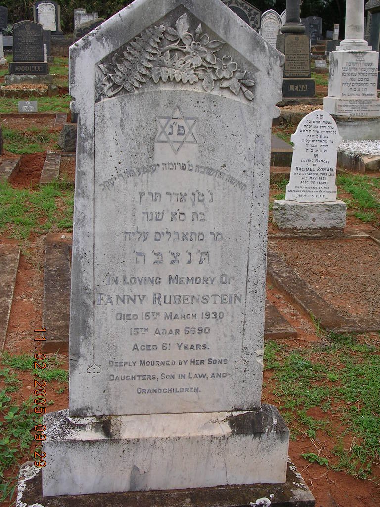 RUBENSTEIN Fanny -1930
