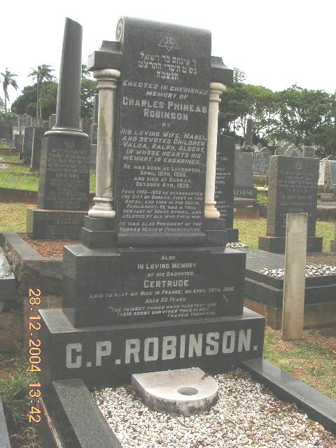 ROBINSON Charles Phineas -1938 :: ROBINSON Gertrude