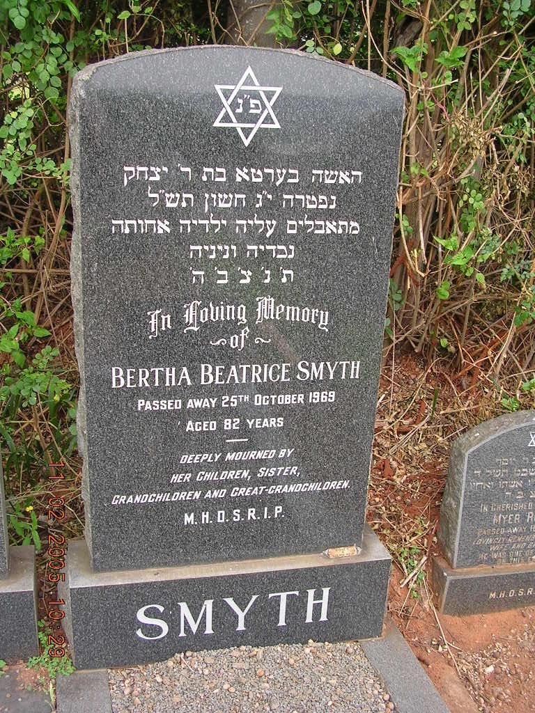 SMYTH Bertha Beatrice -1969