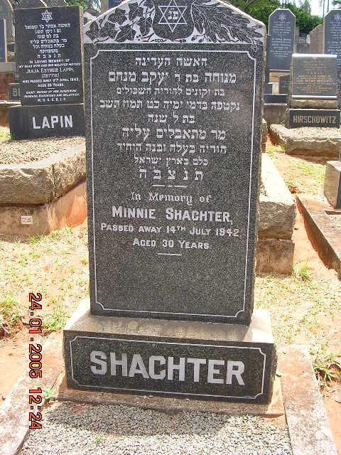 SHACHTER Minnie -1942