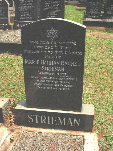 STRIEMAN Marie 1906-1993