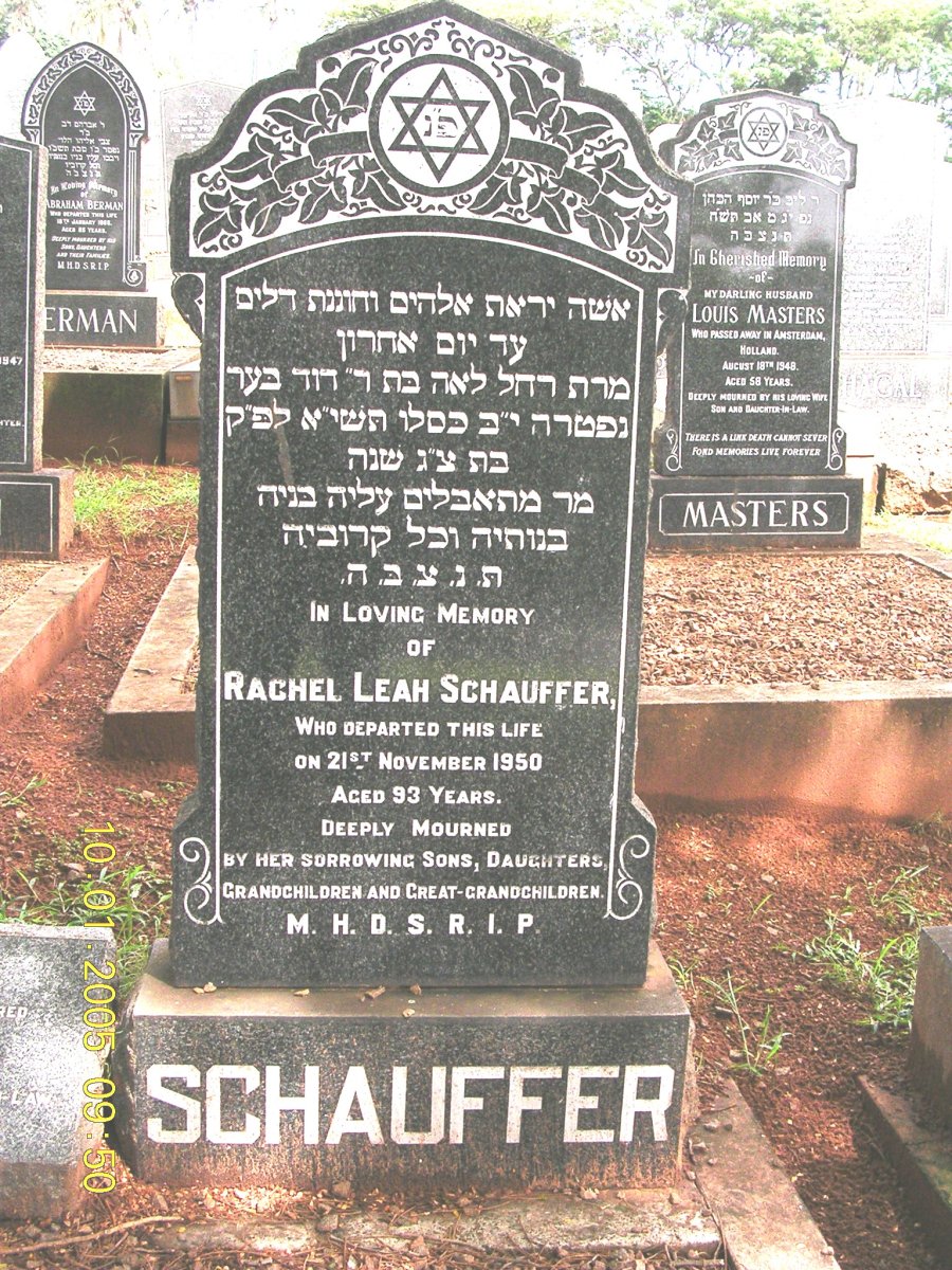 SCHAUFFER Rachel Leah -1950
