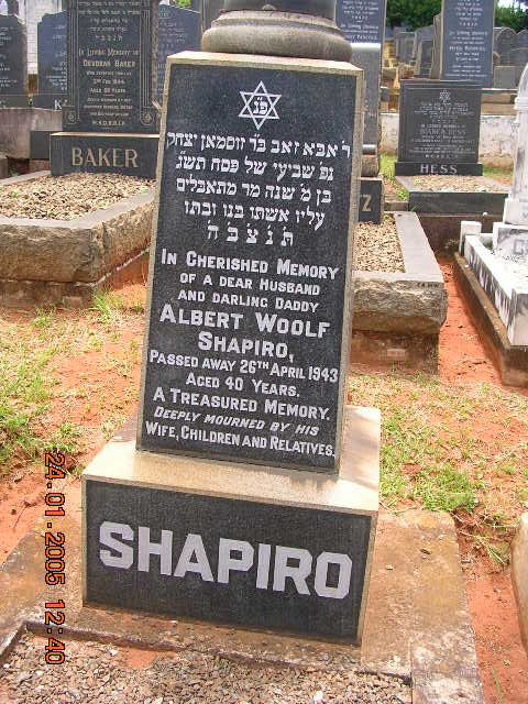 SHAPIRO Albert Woolf -1943