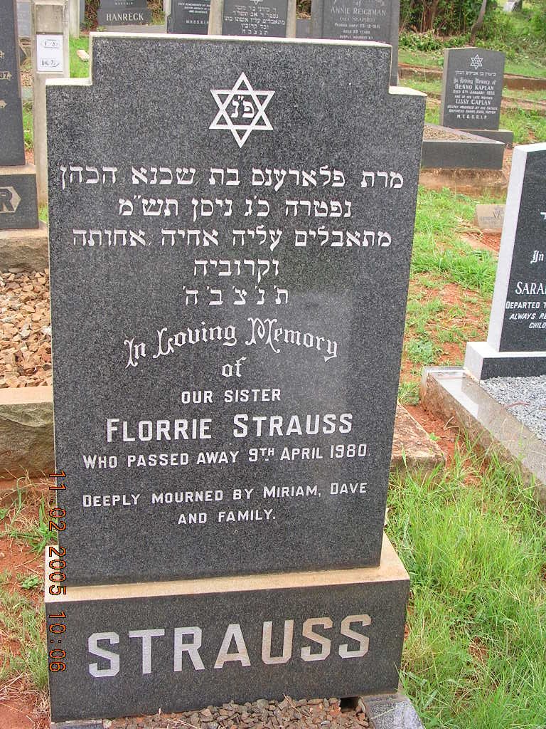STRAUSS Florrie -1980
