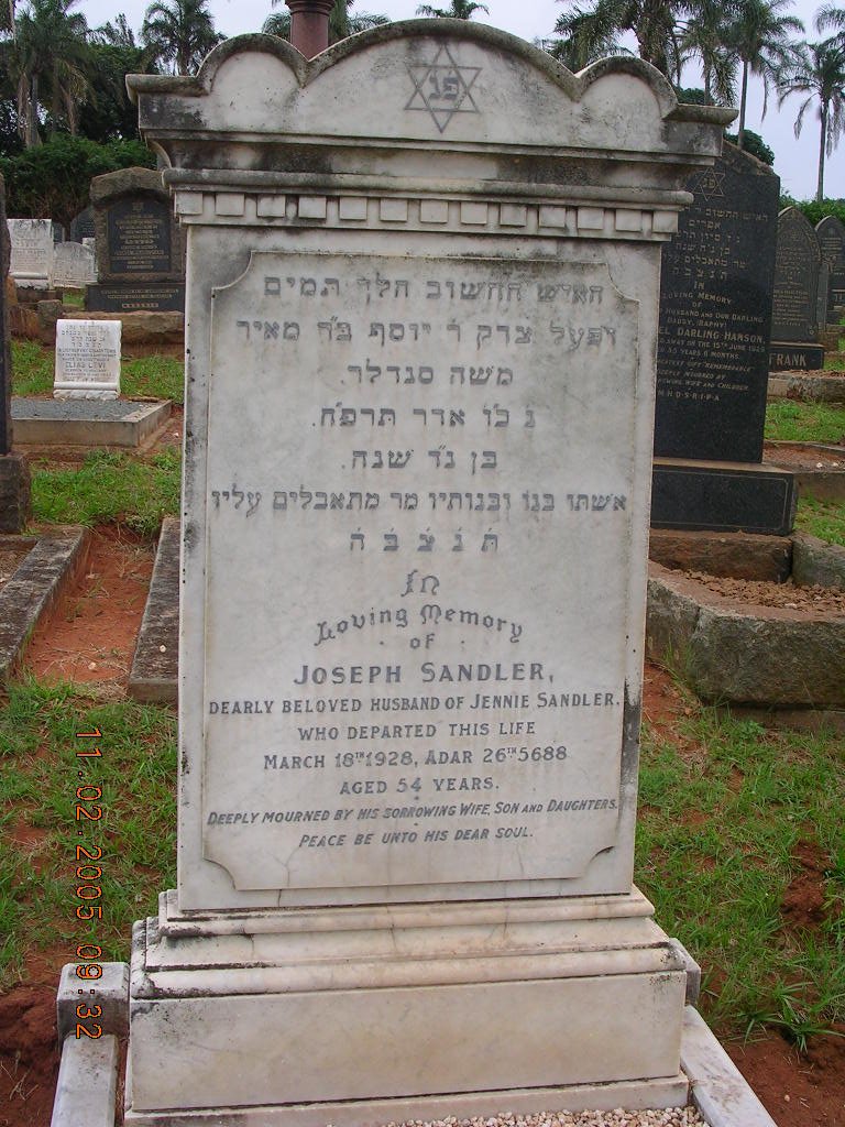 SANDLER Joseph -1928