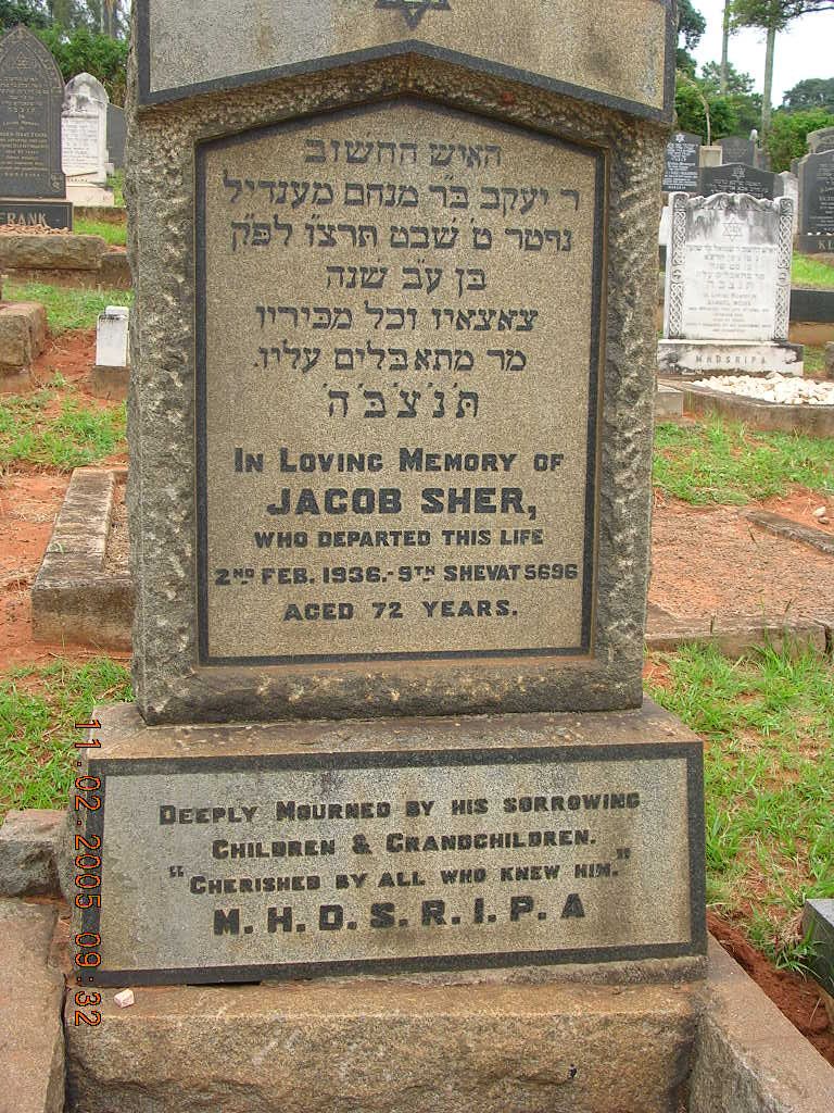 SHER Jacob -1936