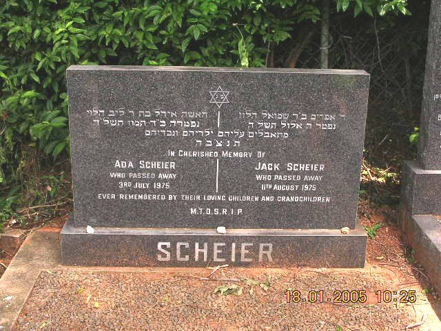 SCHEIER Jack -1975 &amp; Ada -1975