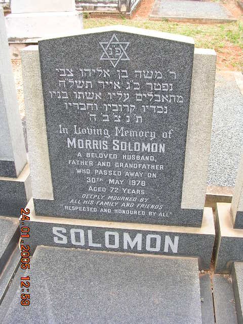 SOLOMON Morris -1978