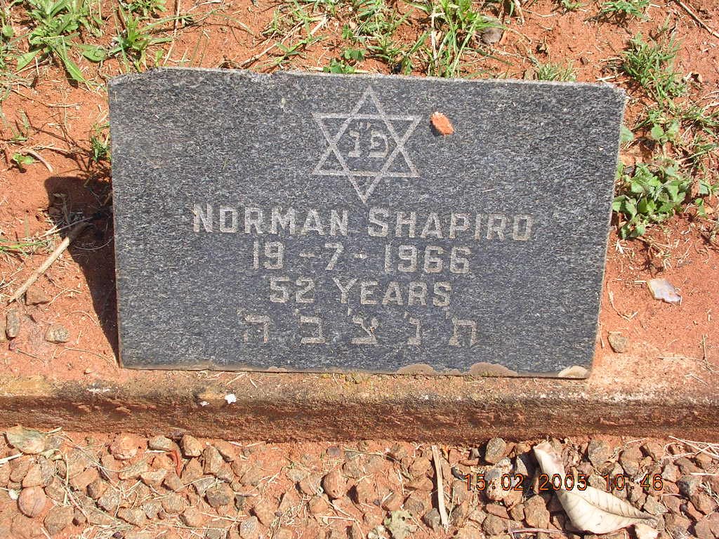 SHAPIRO Norman -1966