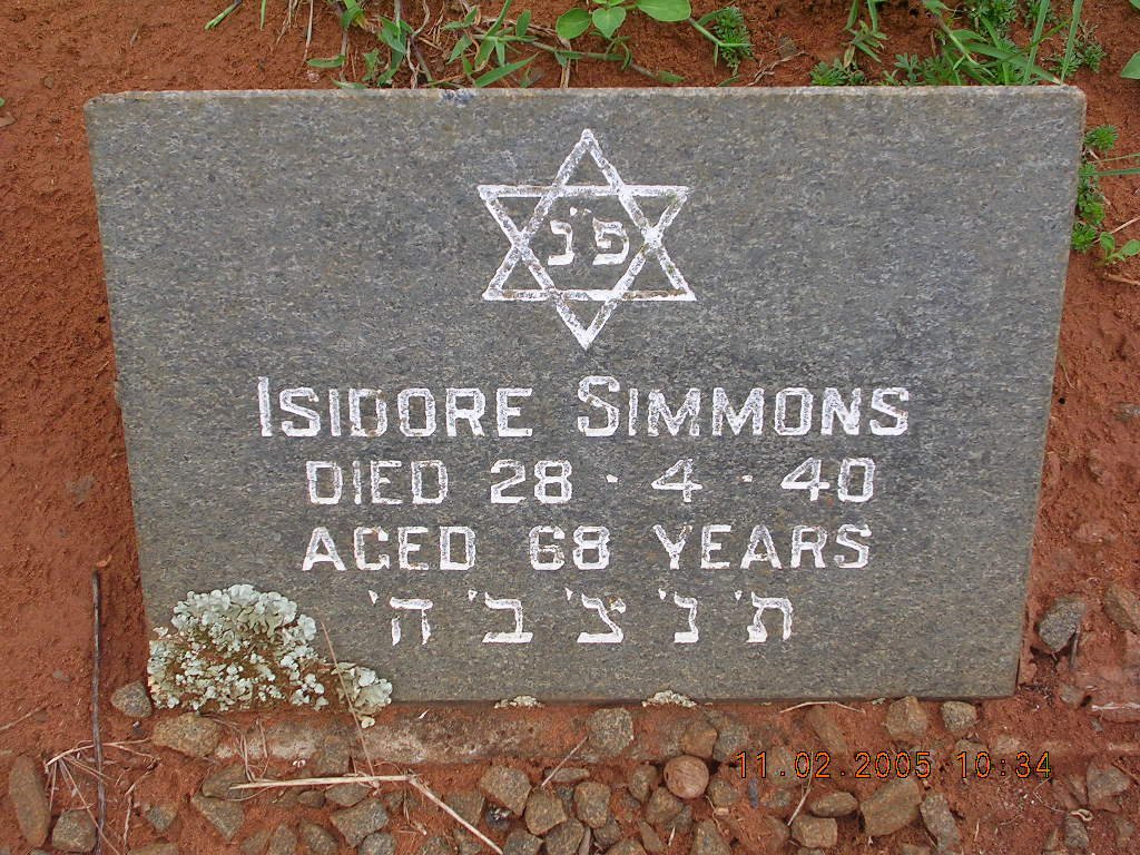 SIMMONS Isidore -1940