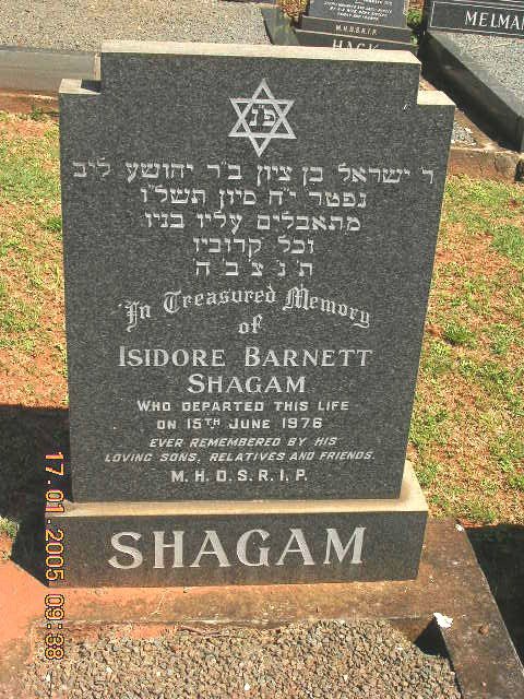 SHAGAM Isidore Barnett -1976
