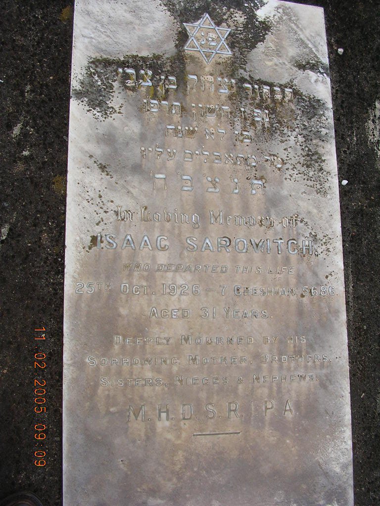 SAROVITCH Isaac -1926