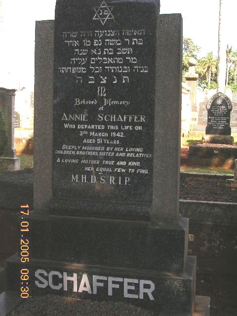 SCHAFFER Annie -1942