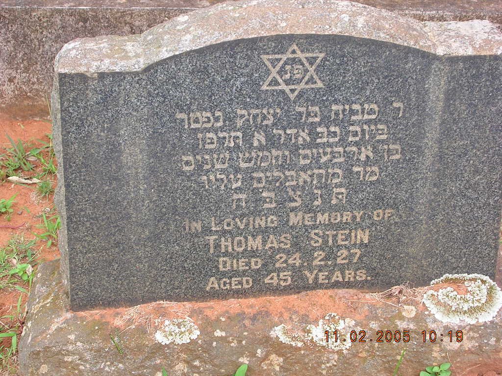 STEIN Thomas -1927